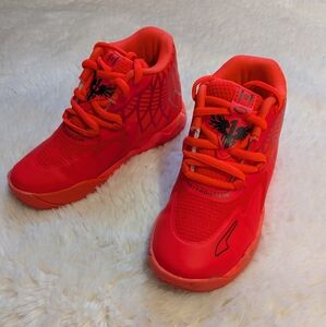 PUMA Kids Boys Mb.01 Basketball Sneakers Shoes - Red sz 12C